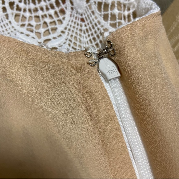 Lucca Couture Lace Crochet Bohemian Dress Cream - Picture 8 of 16